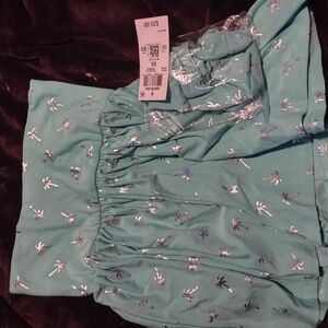 Epic Threads Aqua Skirt with Silver Accents